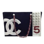 Pre-owned Canvas chanel-bags Chanel Vintage , Blue , Dames