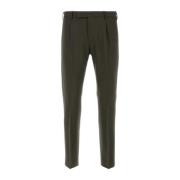 Bruine stretchwollen broek PT Torino , Brown , Heren