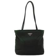 Pre-owned Fabric totes Prada Vintage , Green , Dames