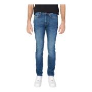 Blauwe Versleten Jeans GAS , Blue , Heren