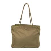 Pre-owned Fabric totes Prada Vintage , Green , Dames