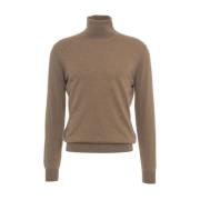 Merino-Cashmere Turtleneck Sweater Gender , Brown , Heren