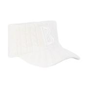 Modieuze Wol Visor Hoofdband Bogner , White , Dames