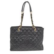 Pre-owned Leather chanel-bags Chanel Vintage , Black , Dames