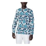 Bloemen Lange Mouw Knoopshirt Antony Morato , Blue , Heren