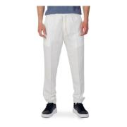 Witte Linnen Broek met Veters Liu Jo , White , Heren