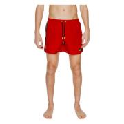 Rood Zwemkleding met Zakken en Veters Emporio Armani EA7 , Red , Heren