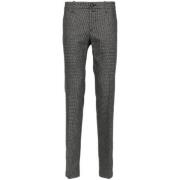 Houndstooth Wolblend Broek Jacob Cohën , Gray , Heren