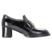 Pre-owned Leather flats Gucci Vintage , Black , Dames