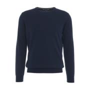 Gebreide Patched Pullover Trui Kangra , Blue , Heren