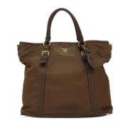 Pre-owned Fabric totes Prada Vintage , Brown , Dames