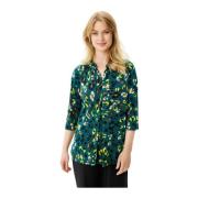 Maracol Blouse 3/4 Mouw Groen IN Front , Multicolor , Dames