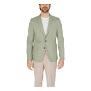 Groene Blazer Met Knoopsluiting Antony Morato , Green , Heren