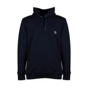 Zwarte Zebra Patch Hoodie PS By Paul Smith , Blue , Heren