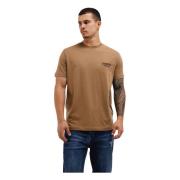 Logo T-Shirt Bruin Heren Iceberg , Brown , Heren