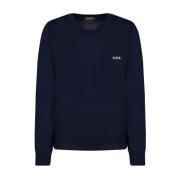 Navy Blue Virginie Jumper A.p.c. , Blue , Heren