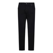 Zwarte Slim-Fit Denim Jeans Hand Picked , Black , Heren