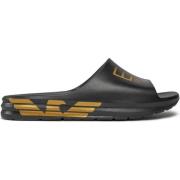 Heren Slippers Comfort en Elegantie Emporio Armani EA7 , Black , Heren