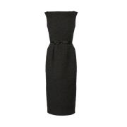 Elegante Midi Potlood Jurk Erdem , Black , Dames