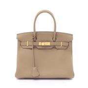 Pre-owned Leather hermes-bags Hermès Vintage , Brown , Dames