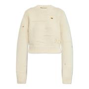 Korte wollen trui Dsquared2 , Beige , Dames