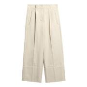 Trousers Max Mara , Beige , Dames