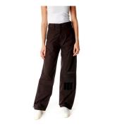 Cargo Broek met Hoge Taille G-star , Black , Dames