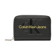 Bedrukte ritssluiting portemonnee voor vrouwen Calvin Klein Jeans , Bl...