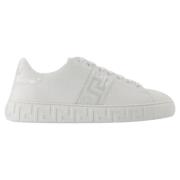 Cotton sneakers Versace , White , Dames