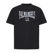 Stijlvolle T-shirts en Polos Palm Angels , Black , Heren