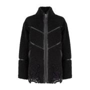 Jas met kanten en rits Ermanno Scervino , Black , Dames