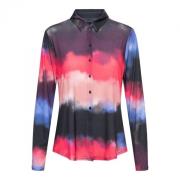 Waterverf Line S-Roze Blouse &Co Woman , Multicolor , Dames