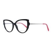 Zwarte Cat Eye Optische Monturen Emilio Pucci , Black , Dames