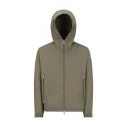 Groene Traversier Hoodie Jas Moncler , Green , Heren