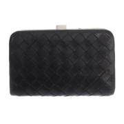 Pre-owned Leather wallets Bottega Veneta Vintage , Black , Dames