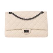 Pre-owned Leather chanel-bags Chanel Vintage , Beige , Dames