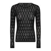 Elegante Zwarte Top T-Shirt Copenhagen Muse , Black , Dames