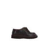 Bruin leren Moc Toe platte schoenen Loewe , Brown , Heren