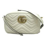 Pre-owned Leather gucci-bags Gucci Vintage , White , Dames