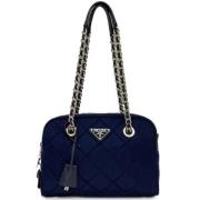 Pre-owned Fabric prada-bags Prada Vintage , Blue , Dames