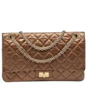 Pre-owned Leather chanel-bags Chanel Vintage , Brown , Dames