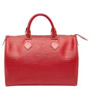 Pre-owned Leather louis-vuitton-bags Louis Vuitton Vintage , Red , Dam...