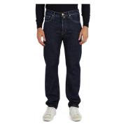 Straight Fit Vijf-Pocket Jeans Jacob Cohën , Blue , Heren