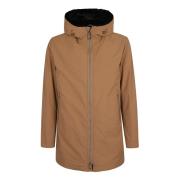 Bruine Hooded Parka Jas Aw24 Herno , Brown , Heren