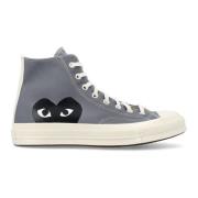 Grijze Canvas Chuck 70 CGD Hi Sneakers Comme des Garçons Play , Gray ,...