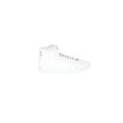 Metal Eyelet Leren Sneakers Pantofola d'Oro , White , Heren