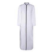 Witte Linnen Kaftan Jurk Tory Burch , White , Dames