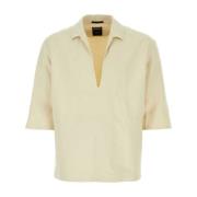 Linnen Shirt in Zandkleur Z Zegna , Beige , Heren