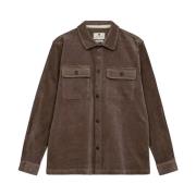 Cord Overshirt 901784 Anerkjendt , Brown , Heren