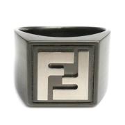 Pre-owned Metal rings Fendi Vintage , Black , Heren